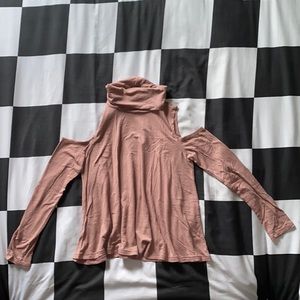 Off the shoulder turtle neck